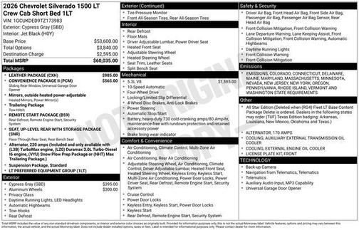 2026 Chevrolet Silverado 1500 LT