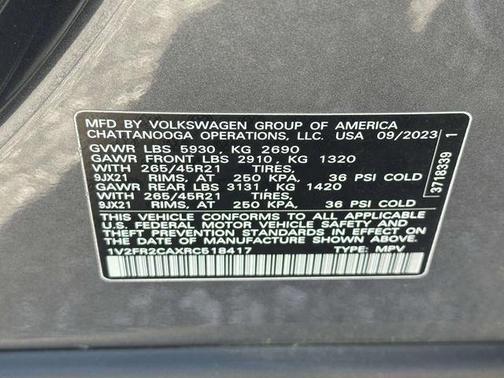 2024 Volkswagen Atlas 2.0T SEL Premium R-Line 4MOTION