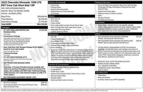 2022 Chevrolet Silverado 1500 RST