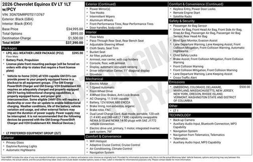 2026 Chevrolet Equinox EV LT