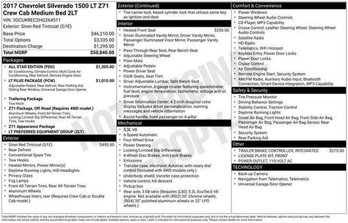 2017 Chevrolet Silverado 1500 2LT