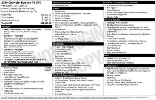 2026 Chevrolet Equinox AWD RS