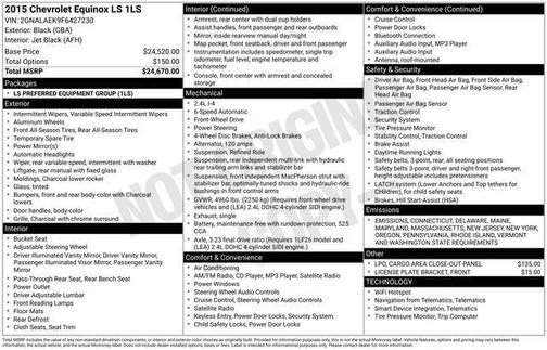 2015 Chevrolet Equinox LS