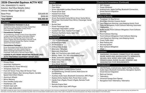 2026 Chevrolet Equinox AWD ACTIV