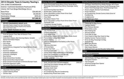 2014 Chrysler Town & Country Touring-L