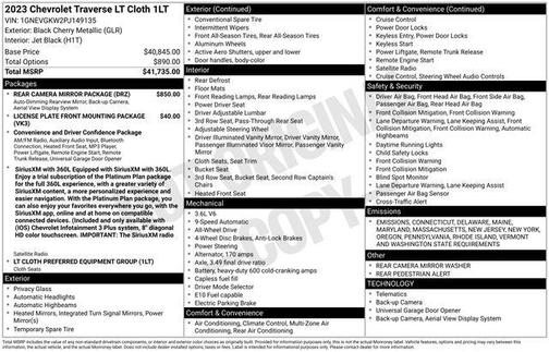 2023 Chevrolet Traverse LT Cloth