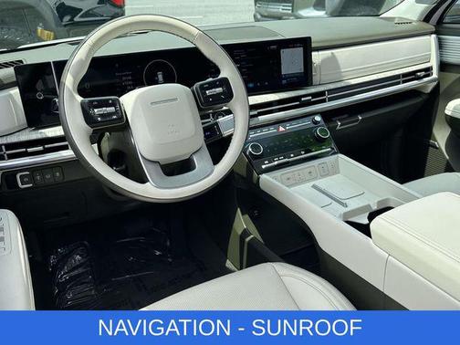 Serenity White 2025 Hyundai SANTA FE HEV Calligraphy