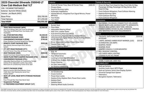 2025 Chevrolet Silverado 2500 LT