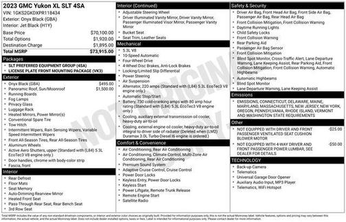 2023 GMC Yukon XL SLT