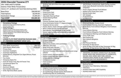 2026 Chevrolet Traverse AWD Z71