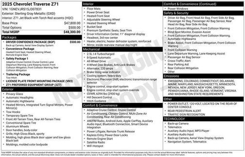 2025 Chevrolet Traverse AWD Z71