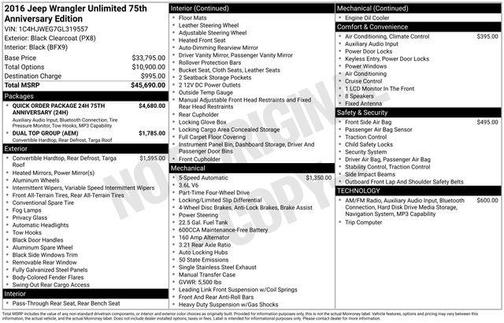 2016 Jeep Wrangler Unlimited Sahara