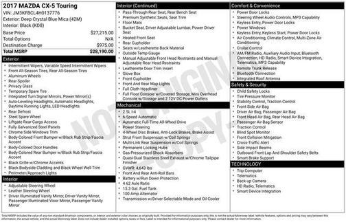 2017 Mazda CX-5 Touring