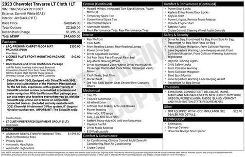 2023 Chevrolet Traverse LT Cloth