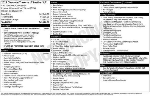 2023 Chevrolet Traverse LT Leather