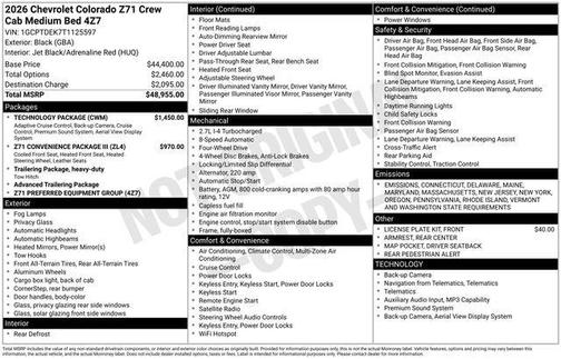 2026 Chevrolet Colorado Z71