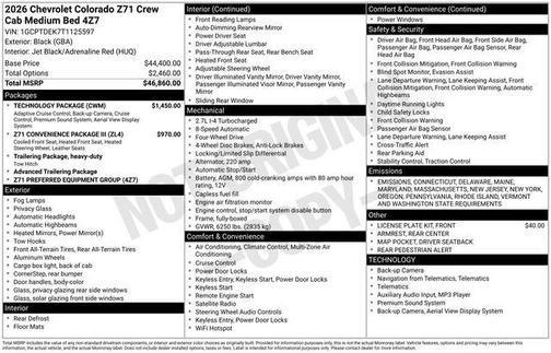 2026 Chevrolet Colorado Z71