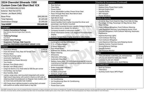 2024 Chevrolet Silverado 1500 Custom