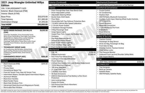 2021 Jeep Wrangler Willys