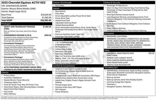 2025 Chevrolet Equinox AWD ACTIV