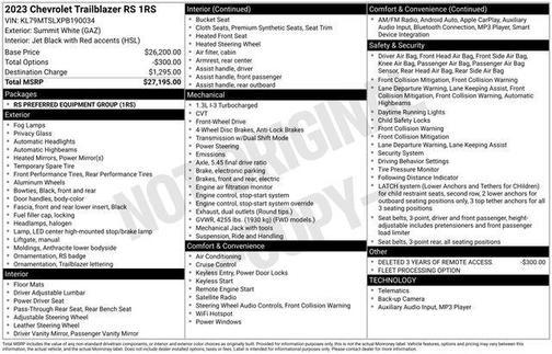 2023 Chevrolet Trailblazer RS