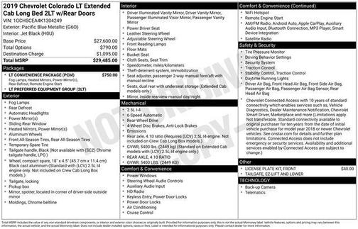 2019 Chevrolet Colorado LT