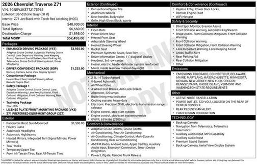 2026 Chevrolet Traverse AWD Z71