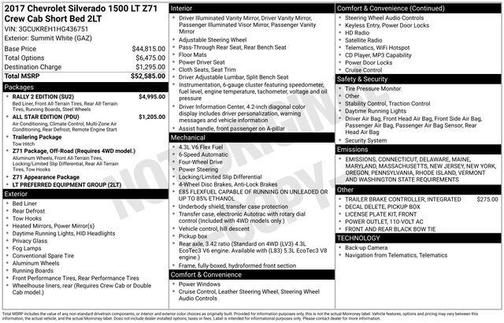 2017 Chevrolet Silverado 1500 2LT