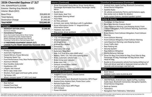 2026 Chevrolet Equinox 1LT