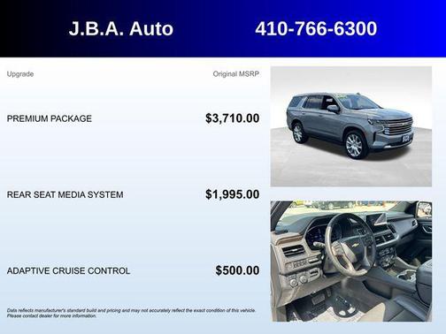 Sterling Gray Metallic 2023 Chevrolet Tahoe 4WD High Country