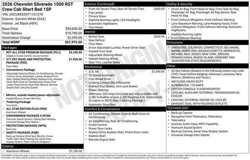 2026 Chevrolet Silverado 1500 RST