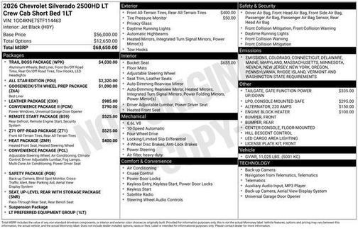 2026 Chevrolet Silverado 2500 LT
