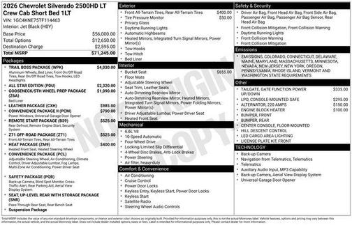 2026 Chevrolet Silverado 2500 LT