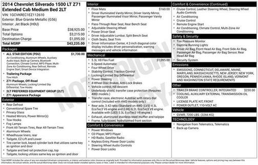 2014 Chevrolet Silverado 1500 2LT