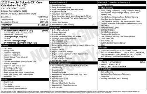 2026 Chevrolet Colorado Z71