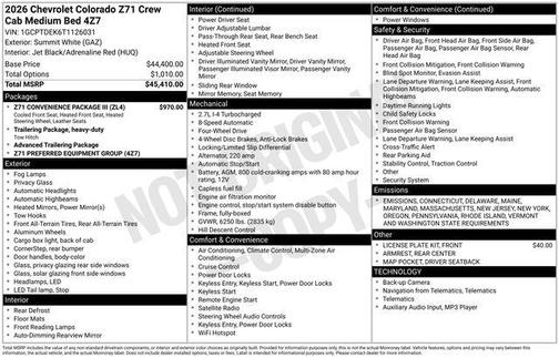 2026 Chevrolet Colorado Z71