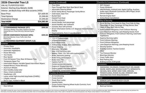 2026 Chevrolet Trax LS