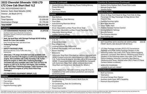 Satin Steel Metallic 2022 Chevrolet Silverado 1500 Limited LTZ