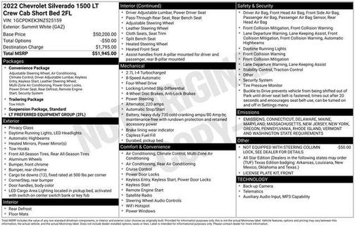 2022 Chevrolet Silverado 1500 LT