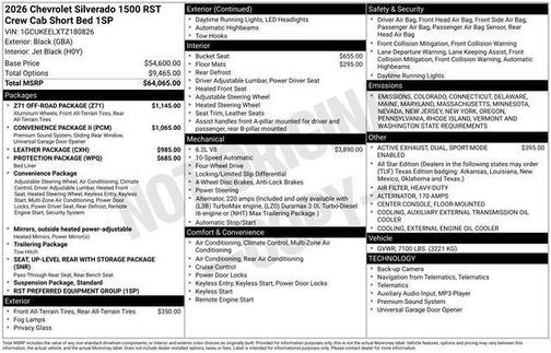 2026 Chevrolet Silverado 1500 RST