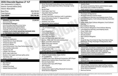 2026 Chevrolet Equinox 1LT