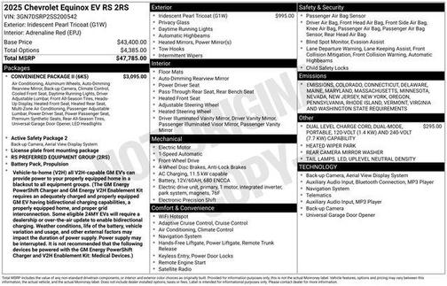2025 Chevrolet Equinox EV RS