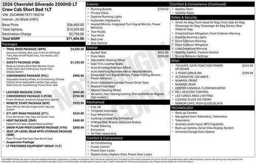Red Hot 2026 Chevrolet Silverado 2500 LT