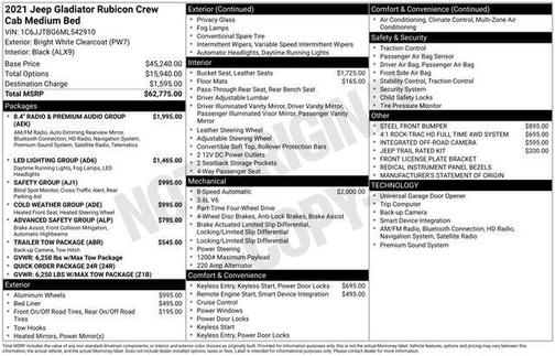 2021 Jeep Gladiator Rubicon