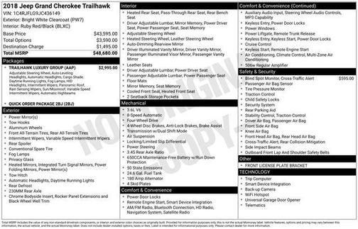2018 Jeep Grand Cherokee Trailhawk