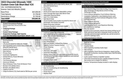 2022 Chevrolet Silverado 1500 Custom
