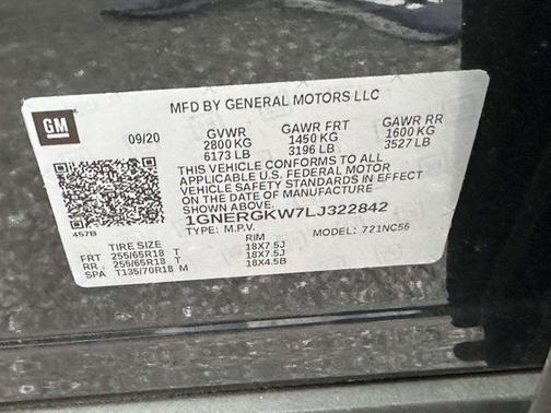 2020 Chevrolet Traverse LT Cloth