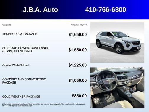 Crystal White Tricoat 2019 Cadillac XT4 Premium Luxury