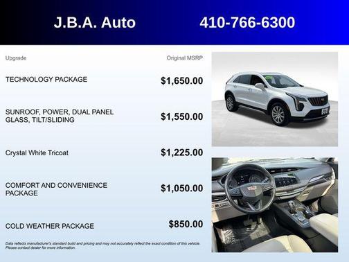 Crystal White Tricoat 2019 Cadillac XT4 Premium Luxury