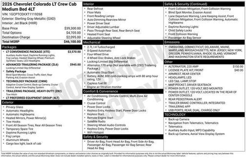 2026 Chevrolet Colorado LT